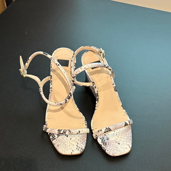 Louise et Cie Snakeskin Strappy Sandals - Picture 1 of 8